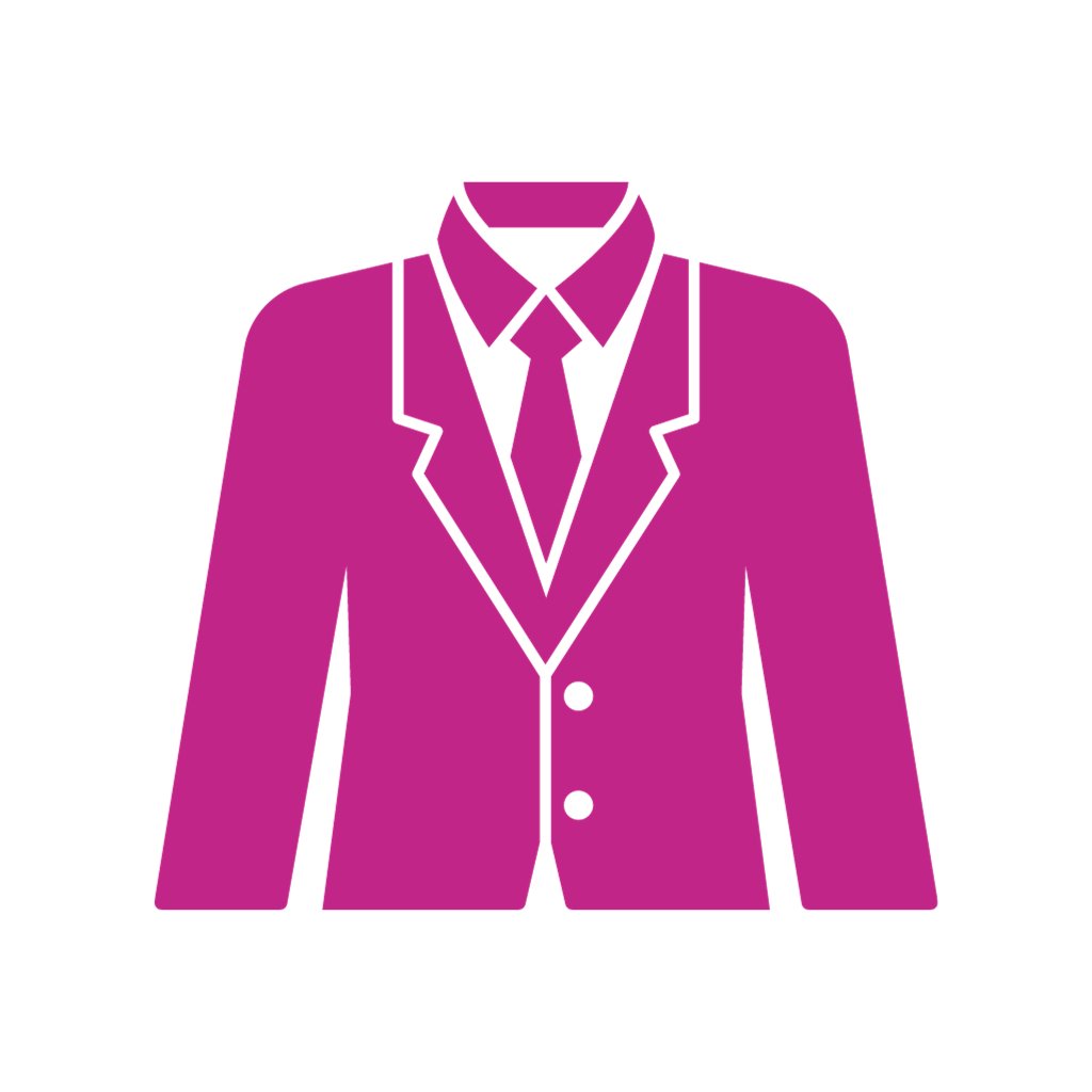 Men's Suit Pink Icon