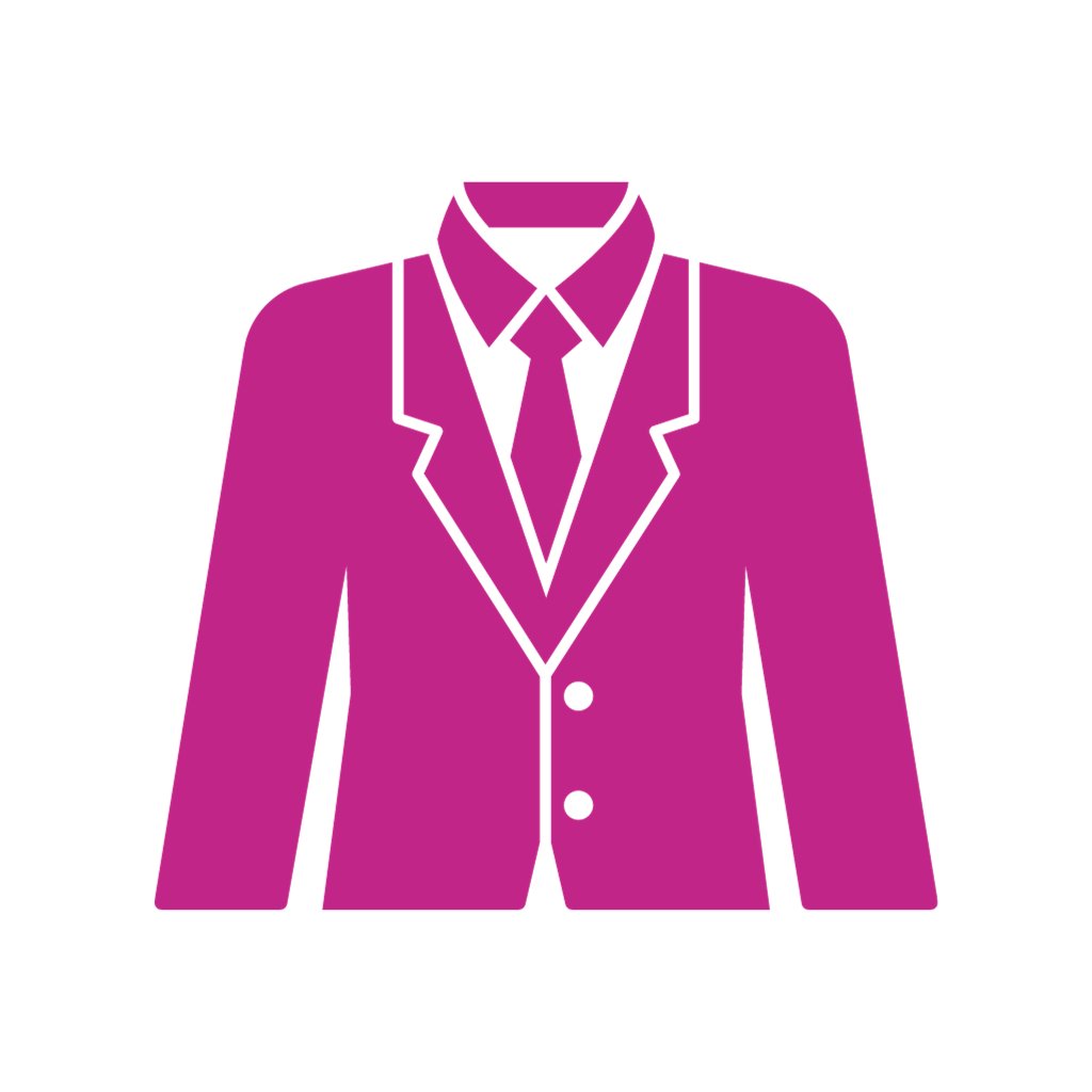 Men's Suit Pink Icon