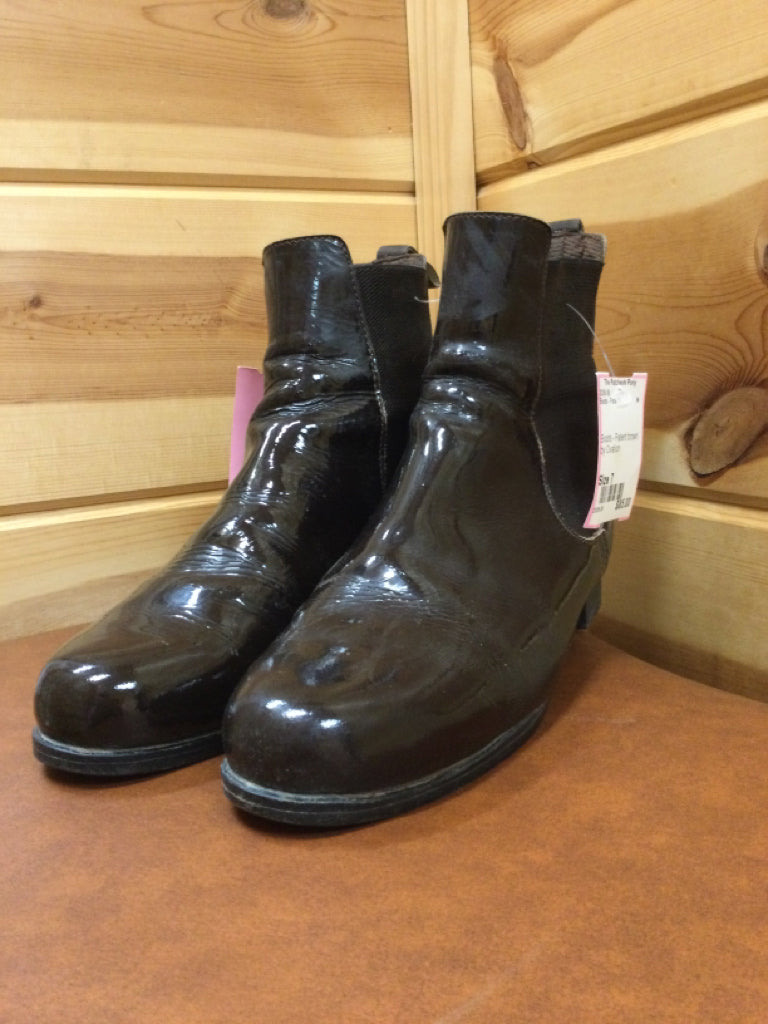 Size 7 Boots - Patent
