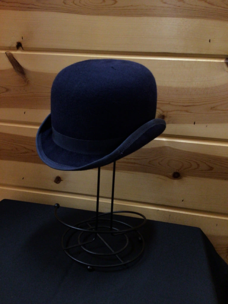 Navy blue derby hat size 6 high quality 5/8